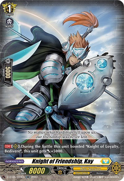 Knight of Friendship, Kay (D-BT05/033EN) [Triumphant Return of the Brave Heroes] - PokeCharles PokeStore