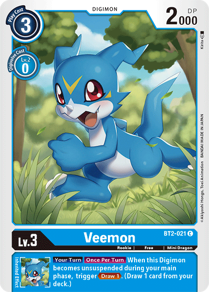 Veemon [BT2-021] [Release Special Booster Ver.1.5] - PokeCharles PokeStore