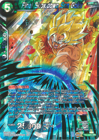Final Showdown Son Goku (Shatterfoil) (TB3-035) [Dragon Brawl] - PokeCharles PokeStore