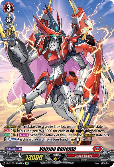 Vairina Valiente (D-BT01/SP01EN) [Genesis of the Five Greats] - PokeCharles PokeStore