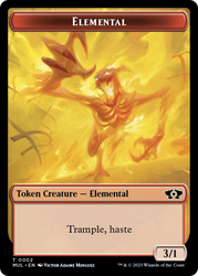 Elemental (2) // Knight Double-Sided Token [March of the Machine Tokens] - PokeCharles PokeStore