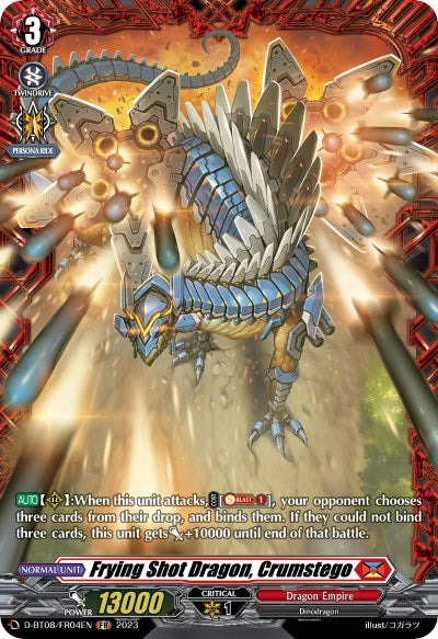 Frying Shot Dragon, Crumstego (D-BT08/FR04EN) [Minerva Rising] - PokeCharles PokeStore