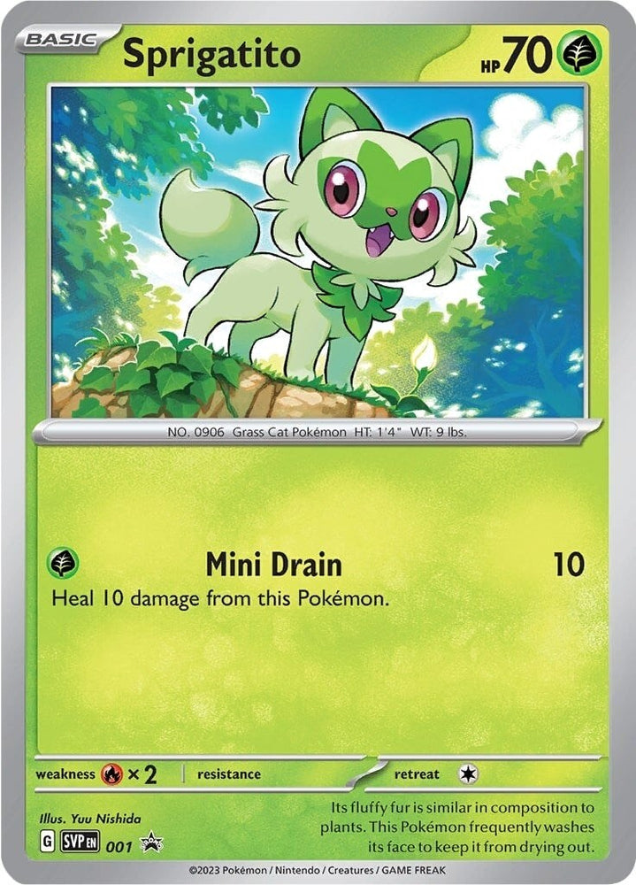 Sprigatito (001) [Scarlet & Violet: Black Star Promos] - PokeCharles PokeStore