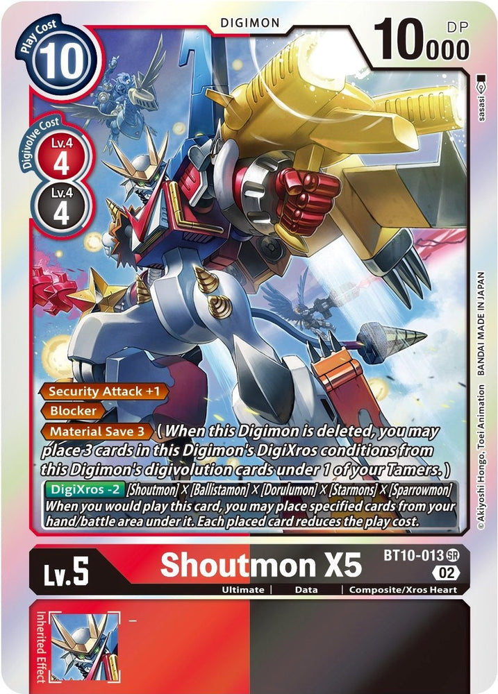 Shoutmon X5 [BT10-013] [Xros Encounter] - PokeCharles PokeStore