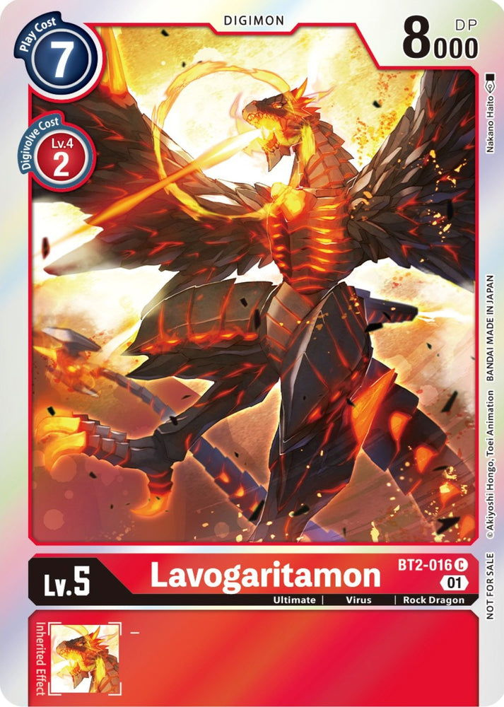 Lavogaritamon [BT2-016] (ST-11 Special Entry Pack) [Release Special Booster Promos] - PokeCharles PokeStore