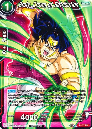 Broly, Crown of Retribution (P-177) [Promotion Cards] - PokeCharles PokeStore