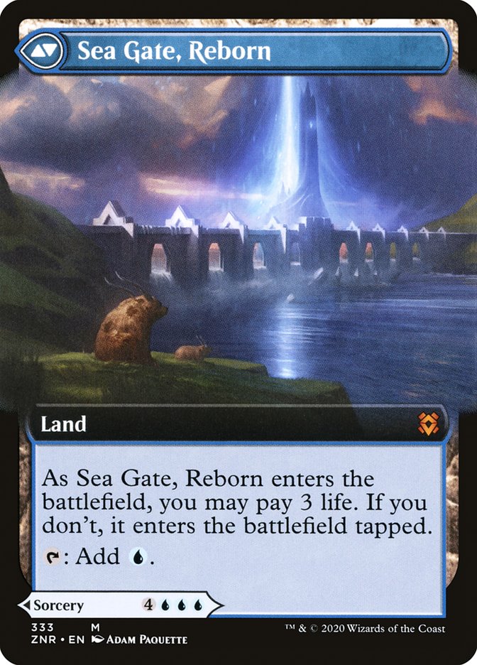 Sea Gate Restoration // Sea Gate, Reborn (Extended Art) [Zendikar Rising] - PokeCharles PokeStore