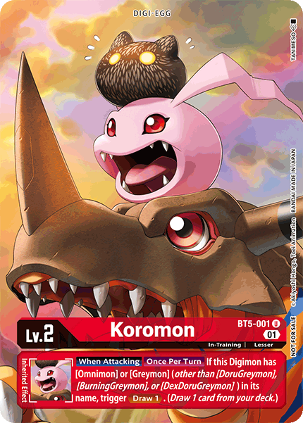 Koromon [BT5-001] (Premier Event) [Battle of Omni Promos] - PokeCharles PokeStore