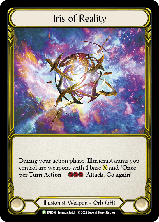 Iris of Reality (Golden) [FAB098] (Promo)  Cold Foil - PokeCharles PokeStore