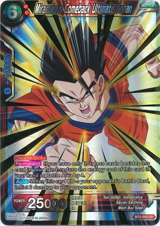 Miraculous Comeback Ultimate Gohan (BT2-006) [Union Force] - PokeCharles PokeStore
