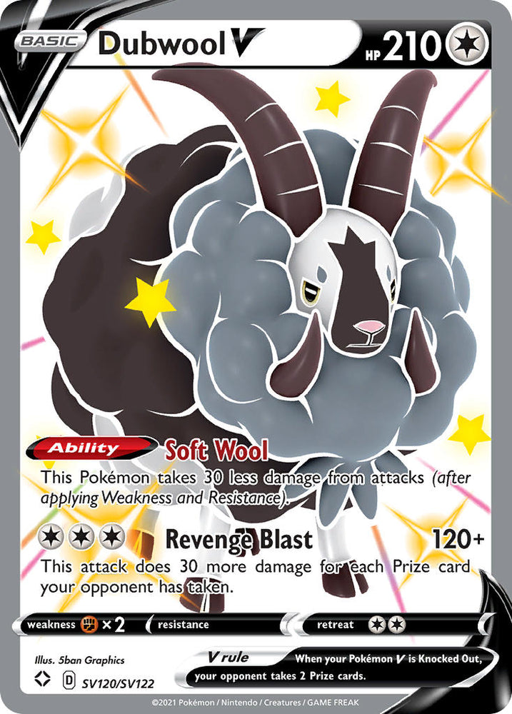 Dubwool V (SV120/SV122) [Sword & Shield: Shining Fates] - PokeCharles PokeStore