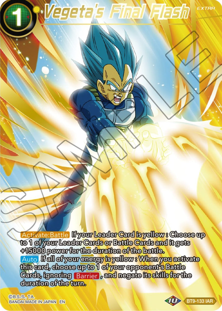Vegeta's Final Flash (BT9-133) [Theme Selection: History of Vegeta] - PokeCharles PokeStore