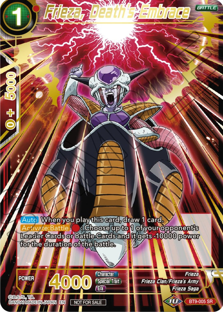 Frieza, Death's Embrace (BT9-005) [Tournament Promotion Cards] - PokeCharles PokeStore