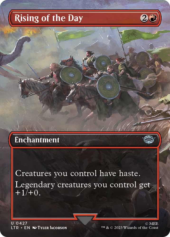 Rising of the Day (Borderless Alternate Art) [The Lord of the Rings: Tales of Middle-Earth] - PokeCharles PokeStore