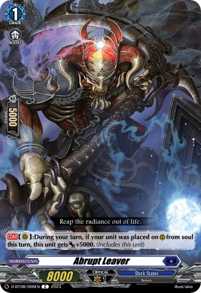 Abrupt Leaver (D-BT08/066EN) [Minerva Rising] - PokeCharles PokeStore