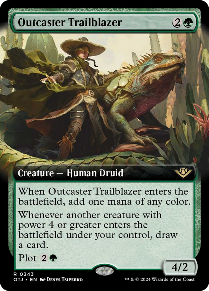 Outcaster Trailblazer (Extended Art) [Outlaws of Thunder Junction] - PokeCharles PokeStore