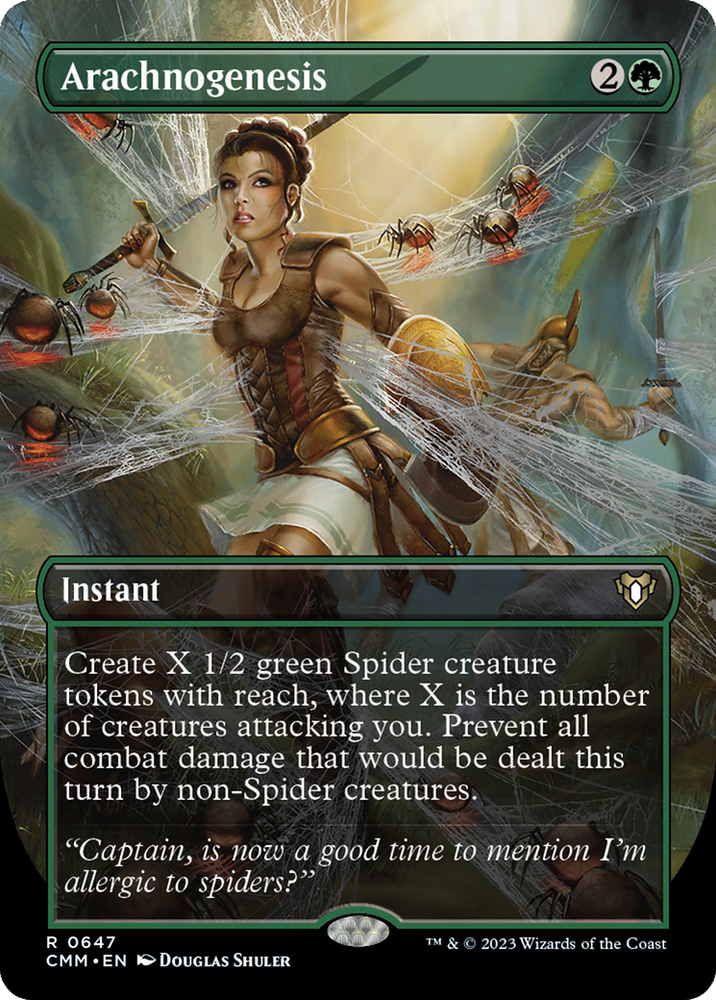 Arachnogenesis (Borderless Alternate Art) [Commander Masters] - PokeCharles PokeStore