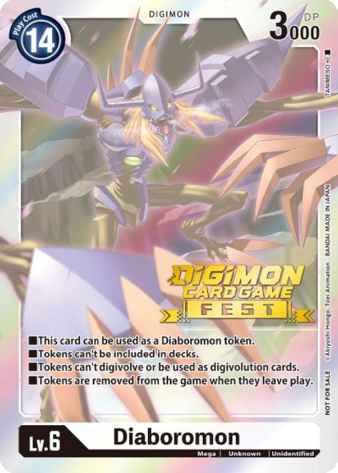 Diaboromon Token (Digimon Card Game Fest 2022) [Release Special Booster Promos] - PokeCharles PokeStore