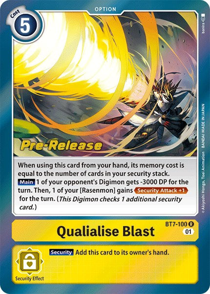 Qualialise Blast [BT7-100] [Next Adventure Pre-Release Cards] - PokeCharles PokeStore