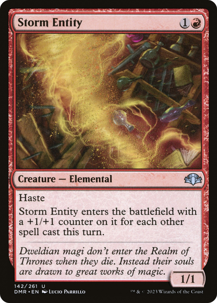 Storm Entity [Dominaria Remastered] - PokeCharles PokeStore