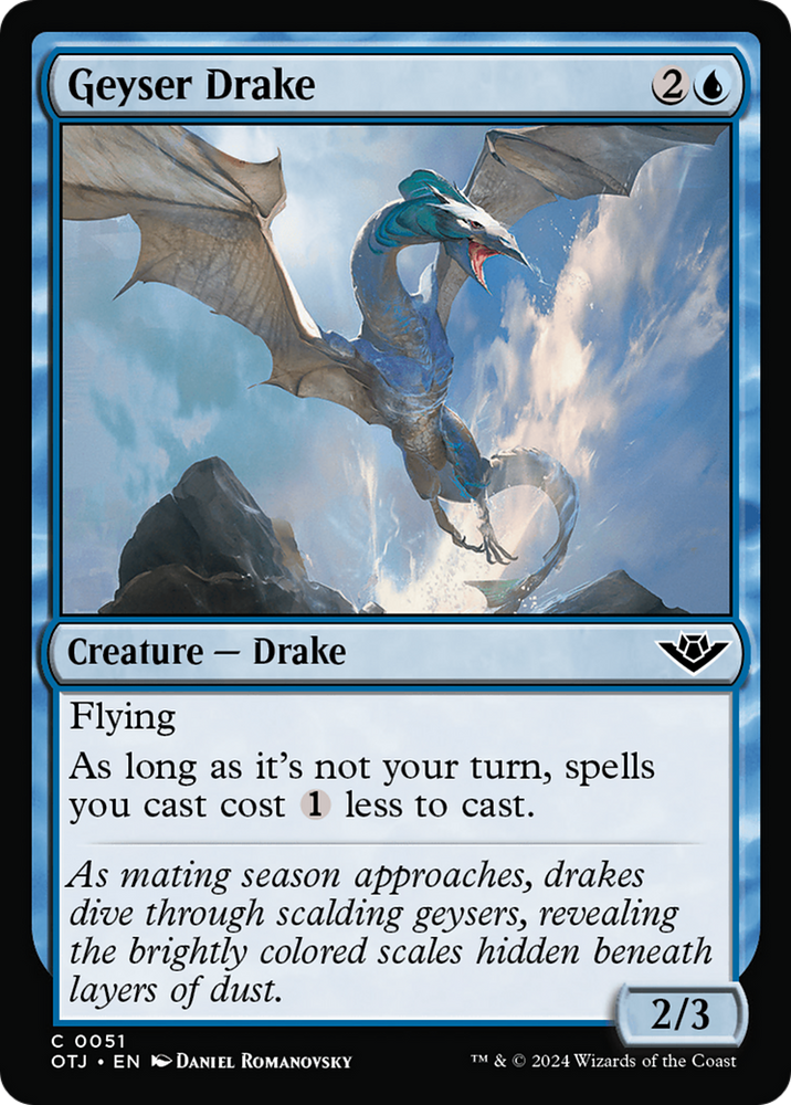 Geyser Drake [Outlaws of Thunder Junction] - PokeCharles PokeStore
