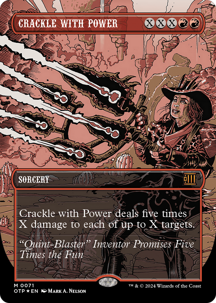 Crackle with Power (Textured Foil) [Outlaws of Thunder Junction: Breaking News] - PokeCharles PokeStore