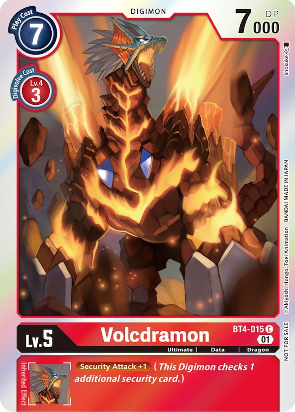 Volcdramon [BT4-015] (ST-11 Special Entry Pack) [Great Legend Promos] - PokeCharles PokeStore