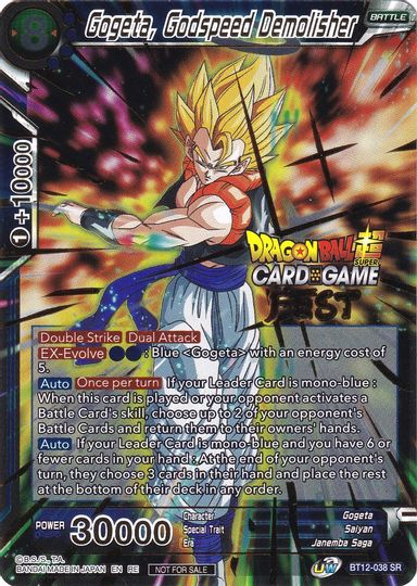 Gogeta, Godspeed Demolisher (Card Game Fest 2022) (BT12-038) [Tournament Promotion Cards] - PokeCharles PokeStore