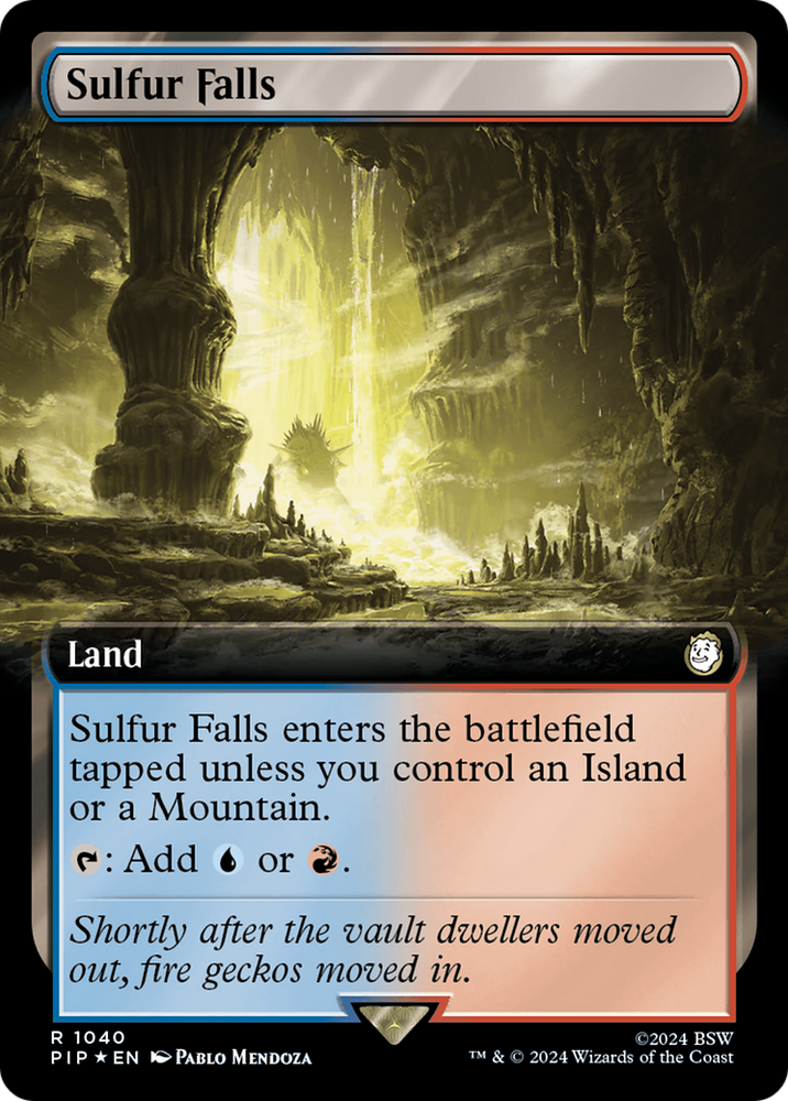 Sulfur Falls (Extended Art) (Surge Foil) [Fallout] - PokeCharles PokeStore