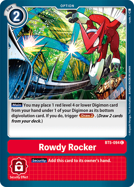 Rowdy Rocker [BT5-094] [Battle of Omni] - PokeCharles PokeStore
