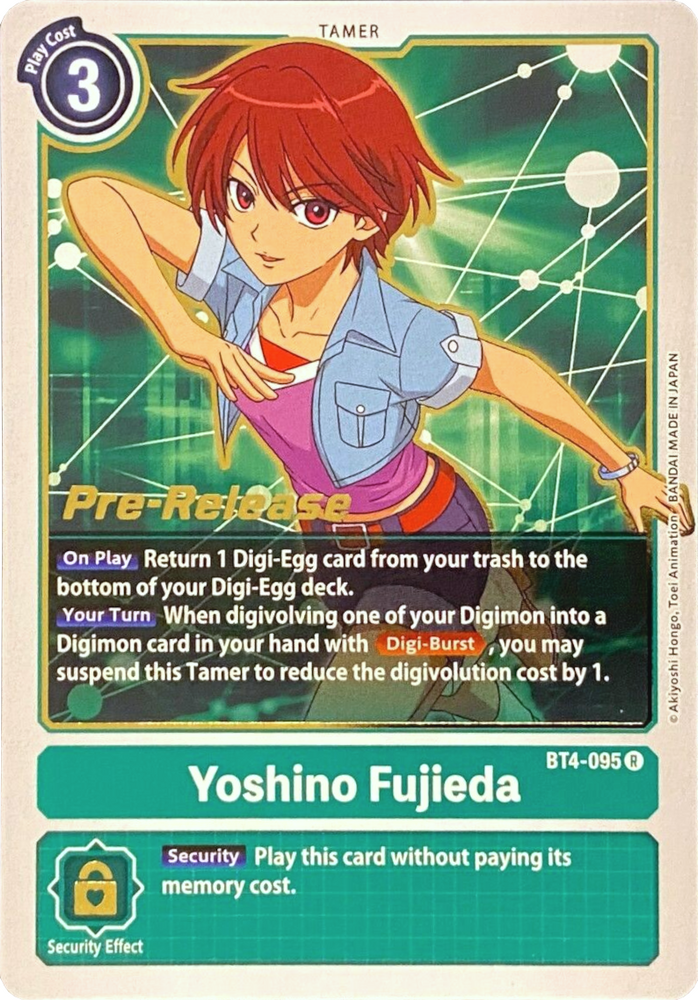 Yoshino Fujieda [BT4-095] [Great Legend Pre-Release Promos] - PokeCharles PokeStore