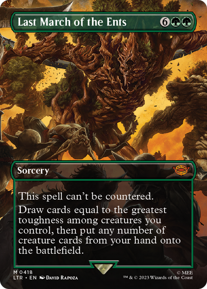 Last March of the Ents (Borderless Alternate Art) [The Lord of the Rings: Tales of Middle-Earth] - PokeCharles PokeStore