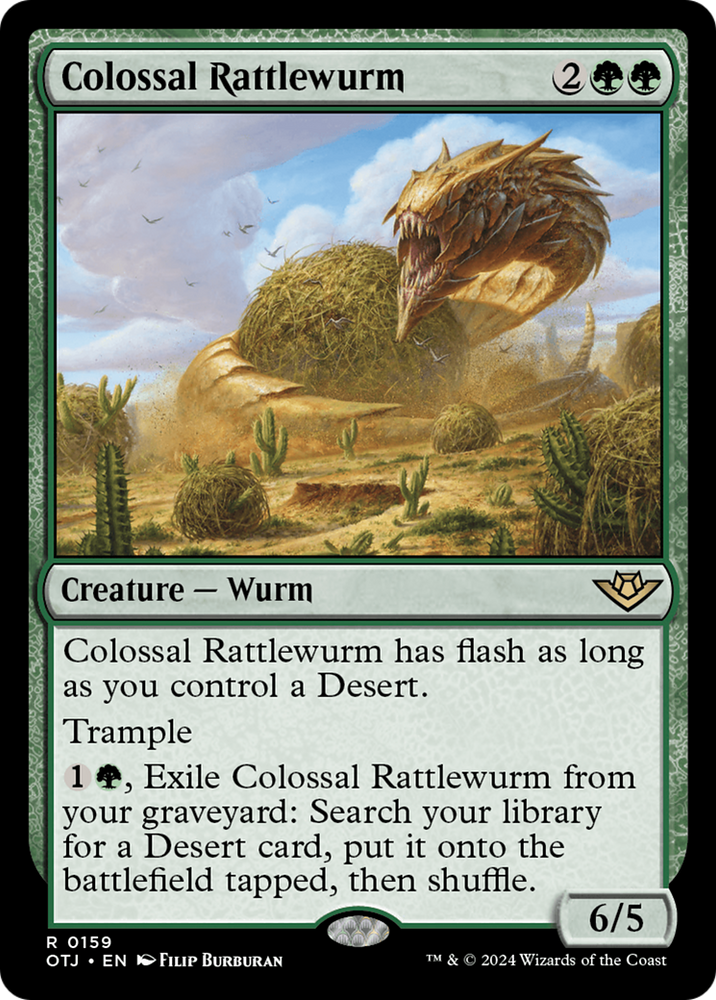Colossal Rattlewurm [Outlaws of Thunder Junction] - PokeCharles PokeStore