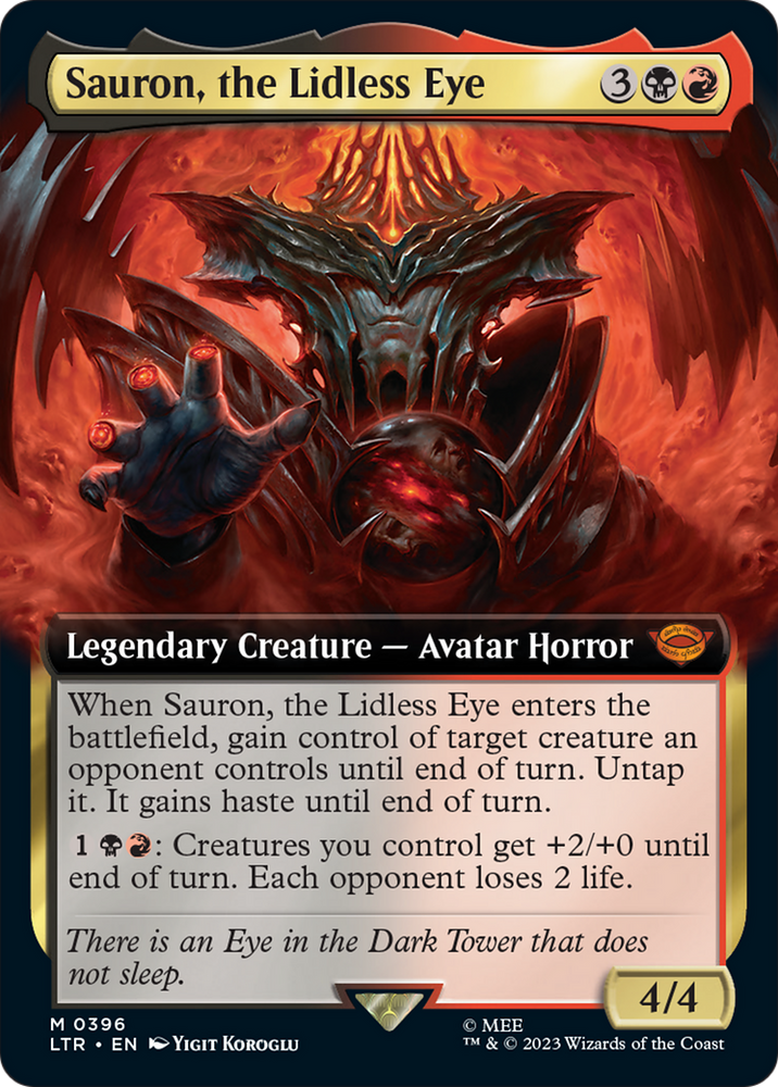 Sauron, the Lidless Eye (Extended Art) [The Lord of the Rings: Tales of Middle-Earth] - PokeCharles PokeStore