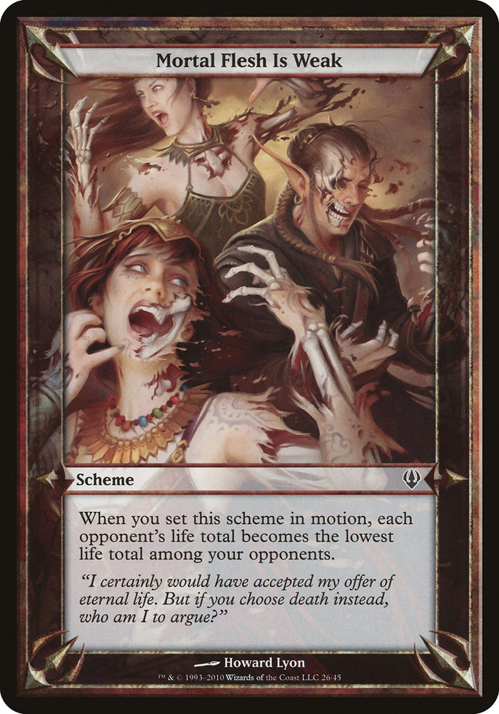 Mortal Flesh Is Weak (Schemes) [Archenemy Schemes] - PokeCharles PokeStore