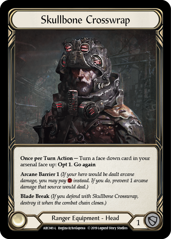 Skullbone Crosswrap [ARC041-L] (Arcane Rising)  1st Edition Cold Foil - PokeCharles PokeStore