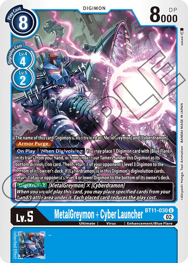 MetalGreymon + Cyber Launcher [BT11-030] [Dimensional Phase] - PokeCharles PokeStore