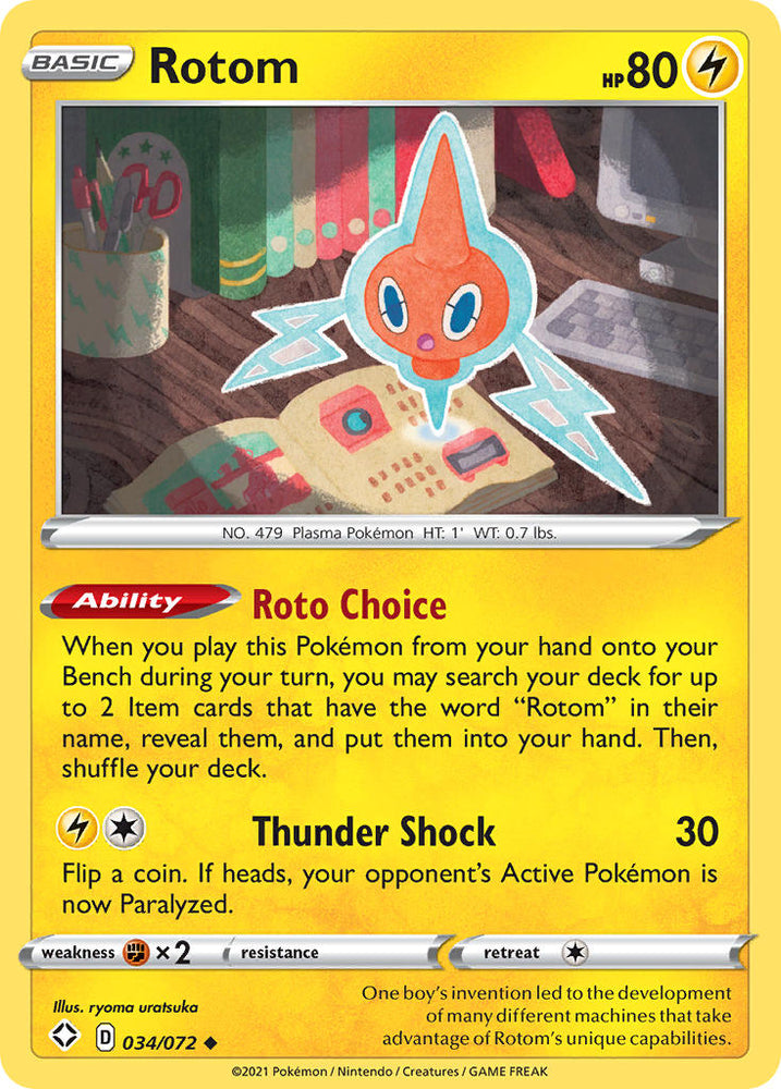 Rotom (034/072) [Sword & Shield: Shining Fates] - PokeCharles PokeStore