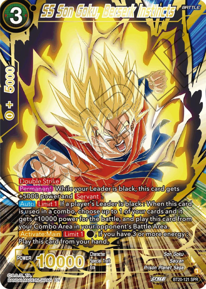 SS Son Goku, Berserk Instincts (SPR) (BT20-121) [Power Absorbed] - PokeCharles PokeStore
