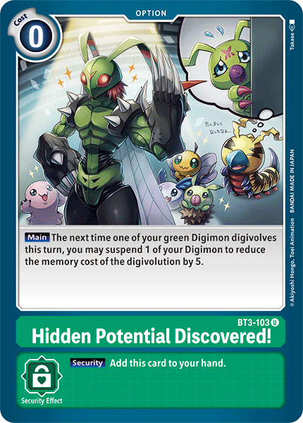 Hidden Potential Discovered! [BT3-103] [Release Special Booster Ver.1.5] - PokeCharles PokeStore