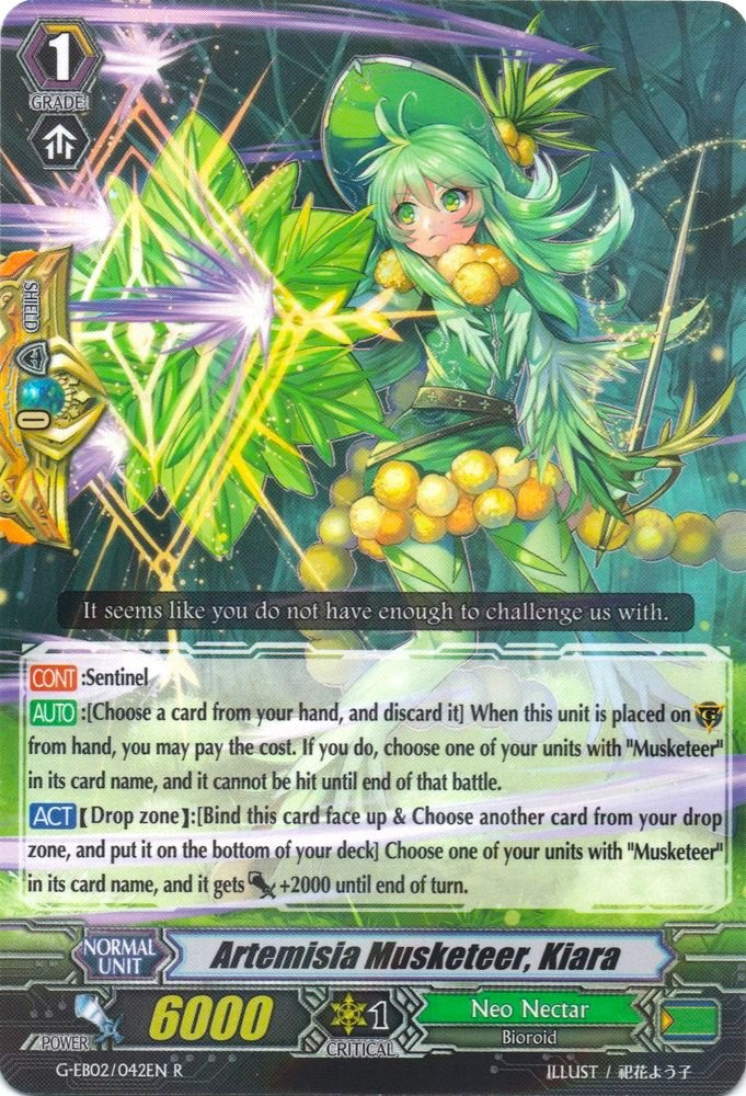 Artemisia Musketeer, Kiara (G-EB02/042EN) [The AWAKENING ZOO] - PokeCharles PokeStore