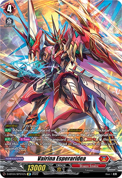 Vairina Esperaridea (D-BT04/SP01EN) [Awakening of Chakrabarthi] - PokeCharles PokeStore