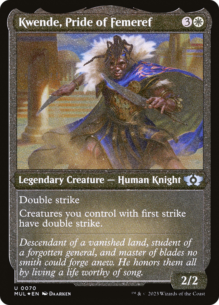 Kwende, Pride of Femeref (Foil Etched) [Multiverse Legends] - PokeCharles PokeStore