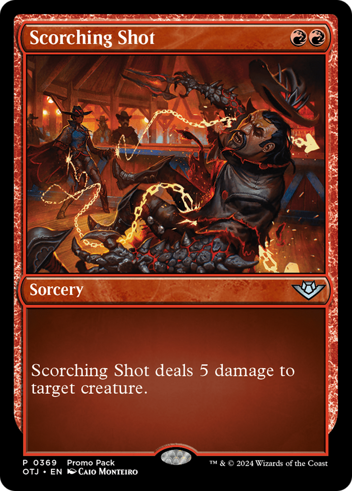 Scorching Shot (Promo Pack) [Outlaws of Thunder Junction Promos] - PokeCharles PokeStore