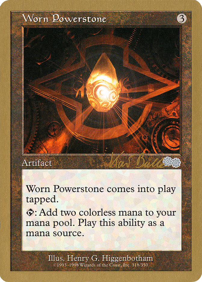 Worn Powerstone (Kai Budde) [World Championship Decks 1999] - PokeCharles PokeStore