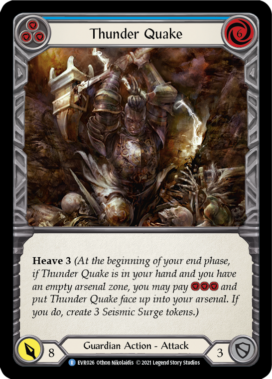 Thunder Quake (Blue) [EVR026] (Everfest)  1st Edition Normal - PokeCharles PokeStore