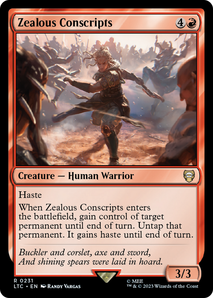 Zealous Conscripts [The Lord of the Rings: Tales of Middle-Earth Commander] - PokeCharles PokeStore