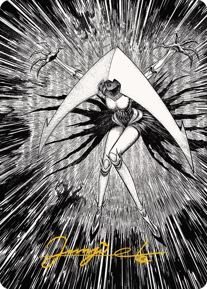 Elesh Norn, Mother of Machines 2 Art Card (Gold-Stamped Signature) [Phyrexia: All Will Be One Art Series] - PokeCharles PokeStore