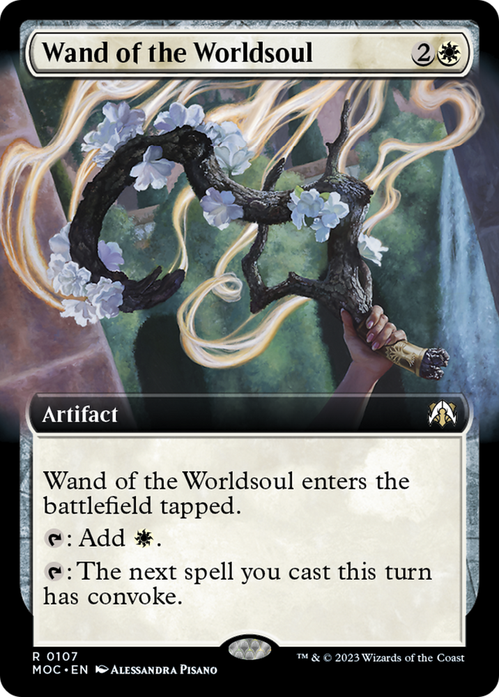 Wand of the Worldsoul (Extended Art) [March of the Machine Commander] - PokeCharles PokeStore