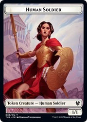 Human Soldier // Spider Double-Sided Token [Theros Beyond Death Tokens] - PokeCharles PokeStore